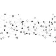 Molecule structure gray background for communication vector illustration N2