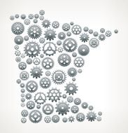 Minnesota Metallic Gears and Pinions Pattern
