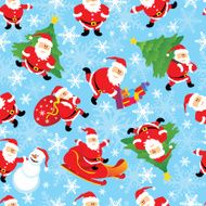 vector santa seamless