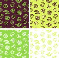 Green vegetables pattern