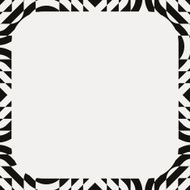 Paper with black and white frame geometric pattern N4