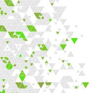 Lime Gray Color Triangle Pattern