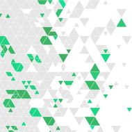 Turquoise Gray Color Triangle Pattern