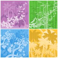 Floral backgrounds (Vector)