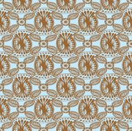Seemless customizable ornate wallpaper vector pattern N2