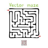 Black vector maze