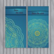 Circle lace hand-drawn ornament card N3