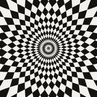 Paper with black and white symmetrical pattern N2