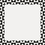 Paper with black and white frame geometric pattern N5