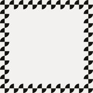 Paper with black and white frame geometric pattern N6