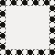 Paper with black and white frame geometric pattern N7