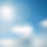 Lights On Blue Background - Vector Illustration
