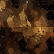 Vector seamless background a lot of maple autumn leaves on