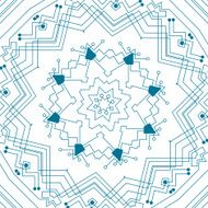 abstract blue technology pattern background N4