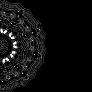 abstract black technology pattern background N2