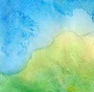 Blue green watercolor background