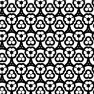 abstract black and white floral pattern background N12