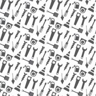 seamless pattern working tools icon