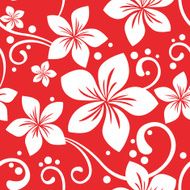 Seamless Hawaiian Christmas Pattern N2