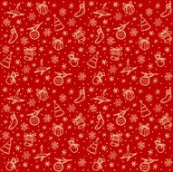 Christmas seamless red vector background
