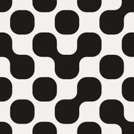 Seamless modern geometric design on white paper N15