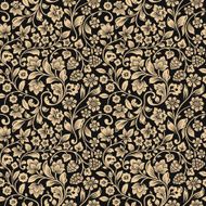 Vector seamless vintage floral pattern N4