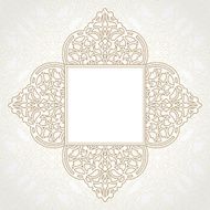 Vector lace frame in Eastern style N2