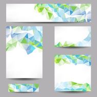 Backgrounds with abstract triangles N3