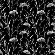 Black and white wallpaper pattern N157