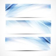 Abstract blue business banners