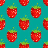 Seamless pattern with strawberries N2