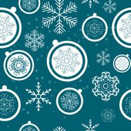Happy New Year and Marry Christmas Seamless Pattern Background