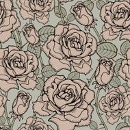 seamless with roses N2