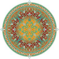 Arabic floral pattern motif
