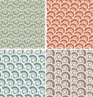 Vintage seamless patterns N7