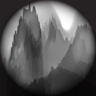 abstract gray chinese painting pattern background for design