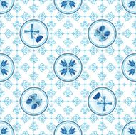 Seamless pattern in dutch stile