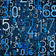 Vector background from numbers N10