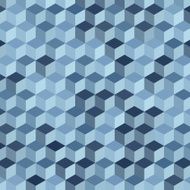 Steel Geometric Cube Hexagon Pattern