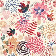 Birds in flowers N4