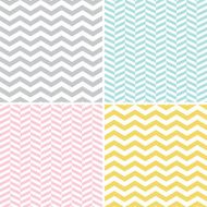 Set of Seamless Zigzag (Chevron) Patterns