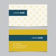 Business card template with background pattern 08 N2