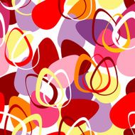 Seamless ornament with Easter eggs