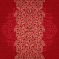 Vector seamless border in Eastern style N42