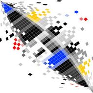 abstract color check pattern background N15
