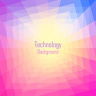 Abstract Colorful Geometric Tunnel Background