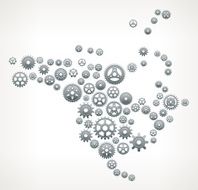 North America Metallic Gears and Pinions Pattern