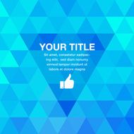 Blue Geometric Presentation Background