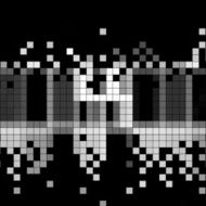 abstract black and white check pattern background N4
