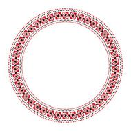 Traditional Slavic round embroidery N12